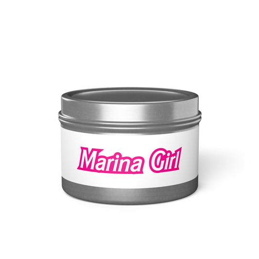 Marina Girl Tin Candle